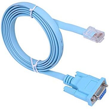 RJ45 to RS232 DB9 Female Converter Cat5 Ethernet Cable for Router Network Rollover Console Cable (DB9F to RJ45)