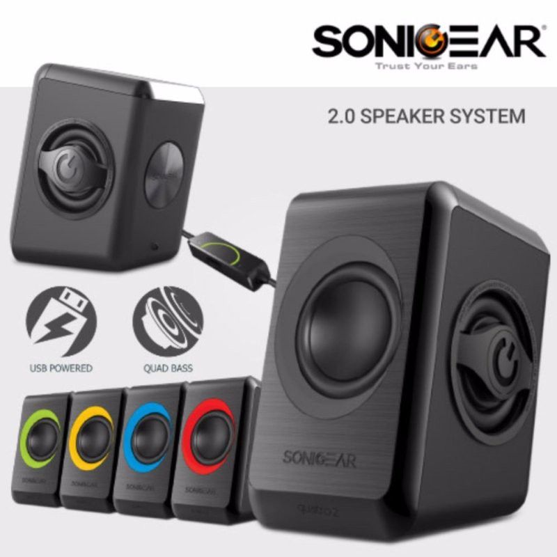 SONICGEAR QUATRO 2 USB Speaker Extra Loud For Smartphones and PC