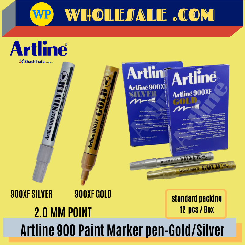 ARTLINE 900XF / MARKER PEN / METALLIC MARKER / GOLD / SILVER / 2.3MM / 900XF / PEN MARKER / ARTLINE 900