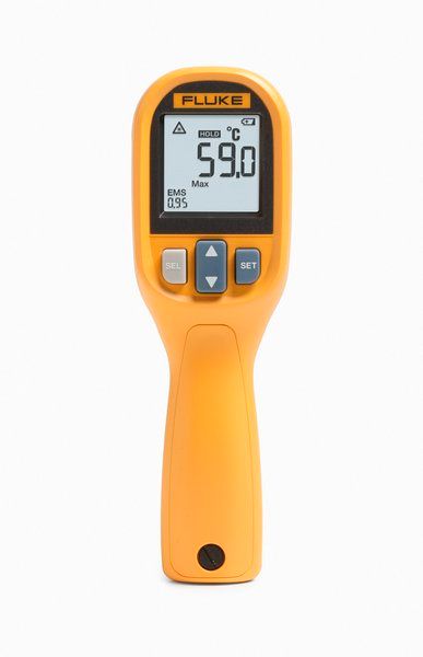 Fluke 59 MAX Infrared Thermometer, Temperature Range -30°C to 350°C, Distance to Spot Ratio 8:1 (With Hard Case)