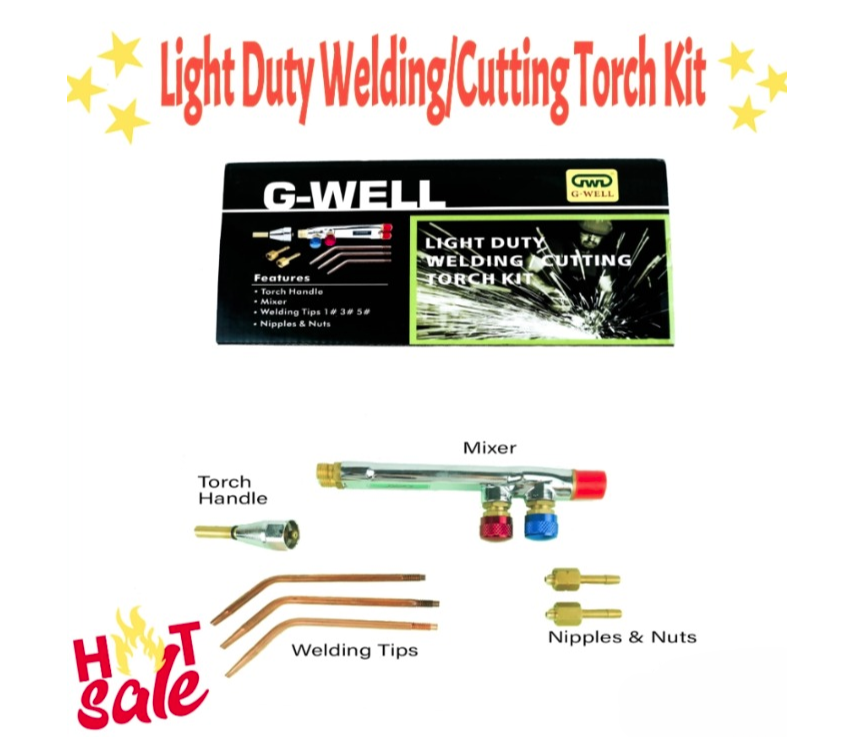 RIGHTWELL G-WELL LIGHT DUTY WELDING/CUTTING TORCH KIT