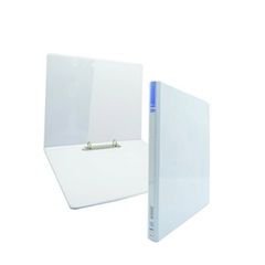 EAST-FILE A162T A4 2D 16MM WHITE PVC RING FILE WITH FULL TRANSPARENT