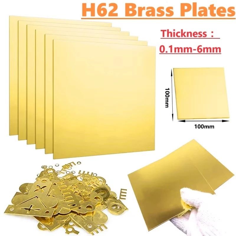 OEM H62 Brass Plate / Copper Plate / Brass Sheet (6mm*100mm*100mm)