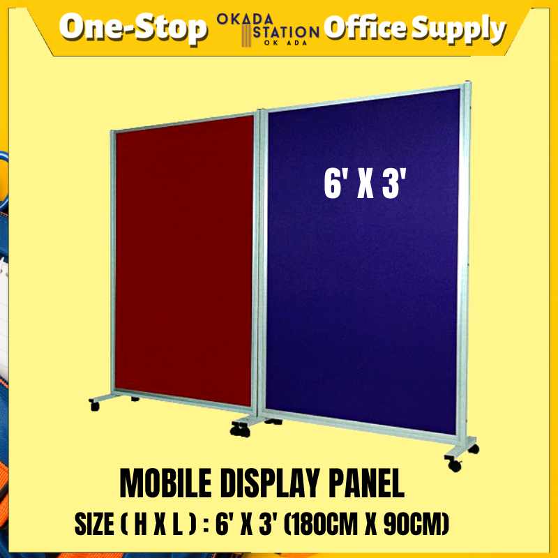 MOBILE DISPLAY PANEL 6' X 3' MOBILE DISPLAY PANEL / MOVEAVLE DISPLAY PANEL / MOBILE PANEL / DISPLAY PANEL / PANEL MUDAH ALIH / PAMERAN PANEL / PANEL / MDP-63