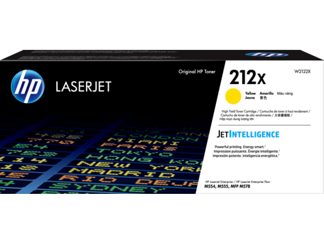 HP 212X High Yield Yellow Original LaserJet Toner Cartridge - 10,000 Page yield