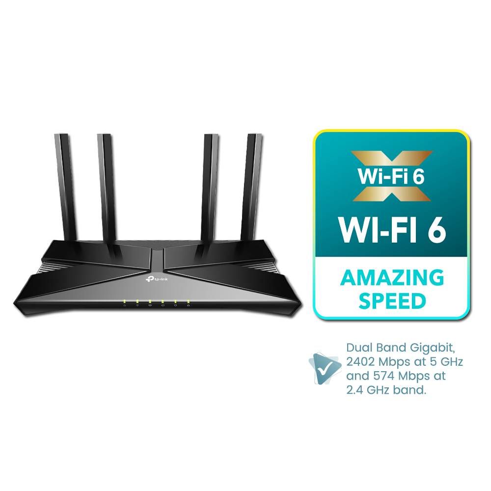 TP-LINK ARCHER AX53 WI-FI 6 ROUTER DUAL BAND GIGABIT AX3000 HIGH POWER WIRELESS ROUTER