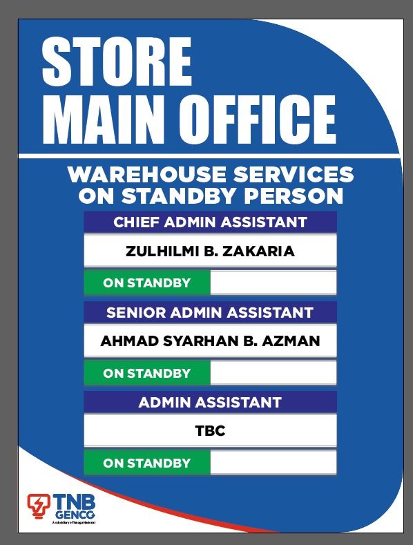 Signage Main Store Office (Door)