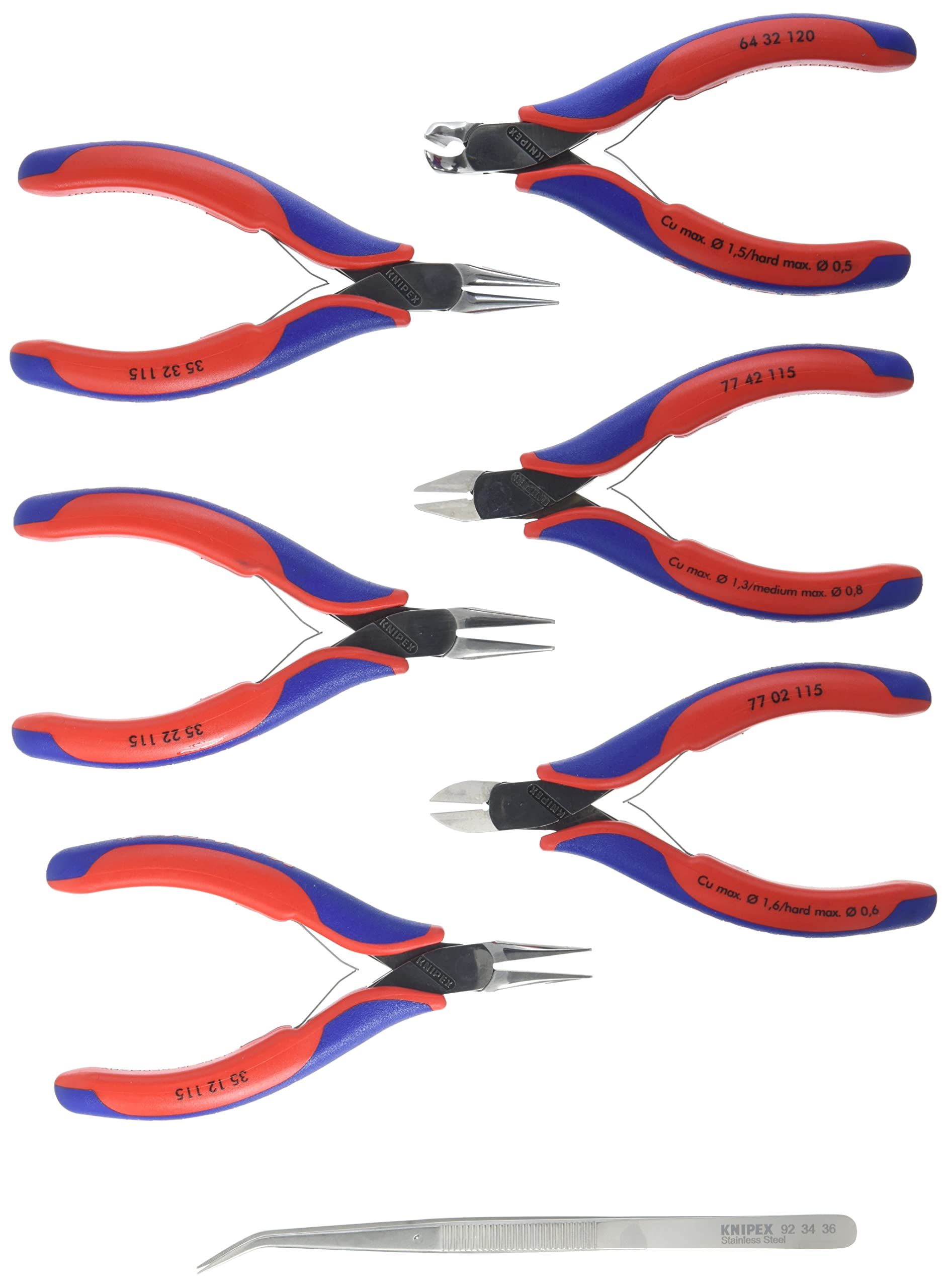 Knipex *Knipex 00 20 16 Electronics Pliers Sets (7 Piece)