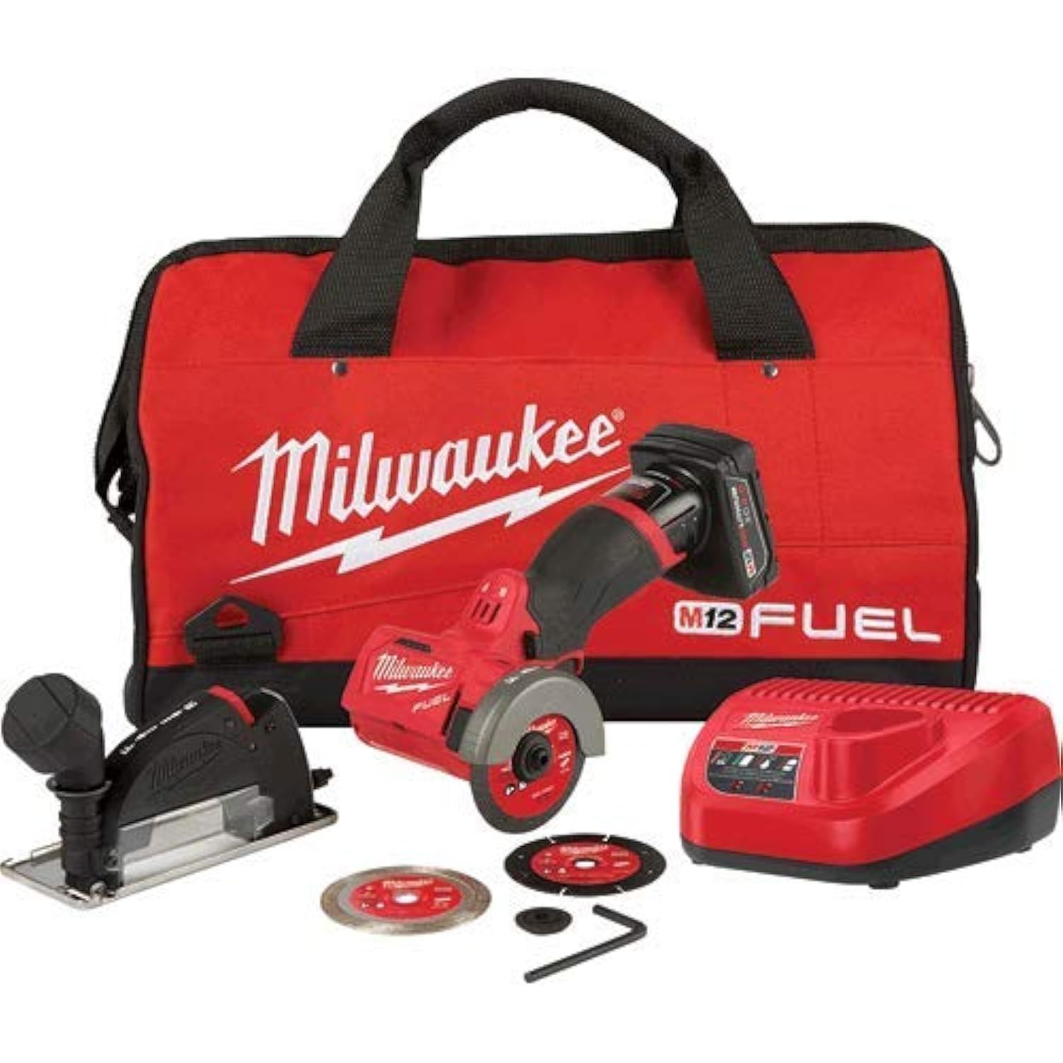 Milwaukee M12 FUEL™ 3" Sub-compact Multi Material Cut-off Tool 
w/ 2 units M12™ 4.0Ah Battery (Kit Version) M12 FCOT-402X