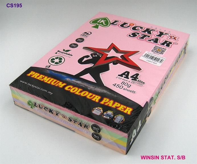 A4 80gm Mix Colour Paper Light (5 colour)