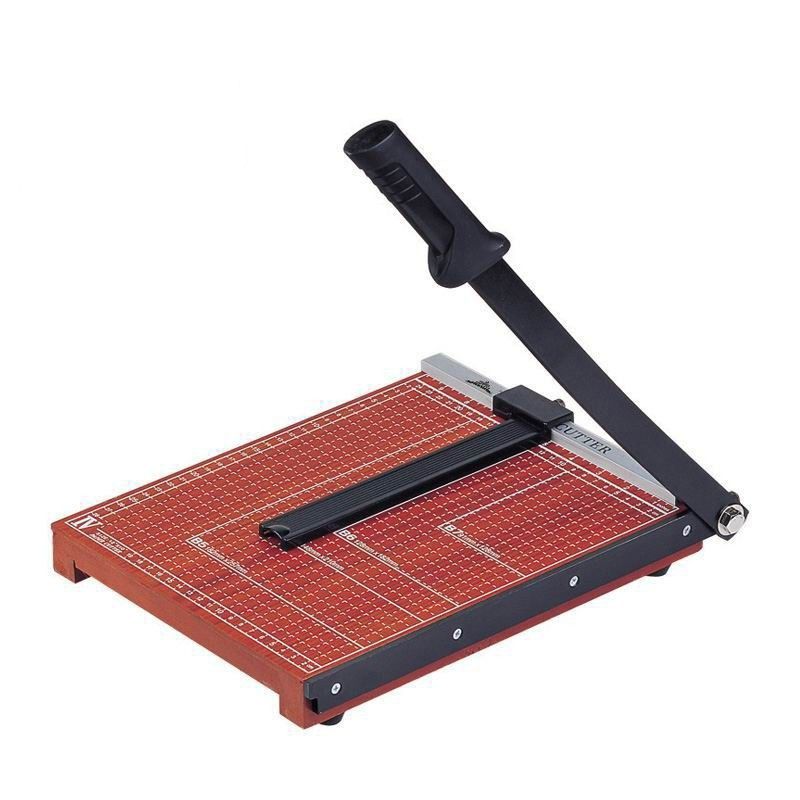 *Heavy Duty 10" x 12" A4 Paper Cutter Wood Base 828-4
