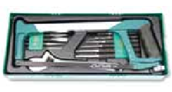 JONNESWAY 15PCS HACKSAW, CHISEL, PUNCH & ADJUSTABLE WRENCH SET