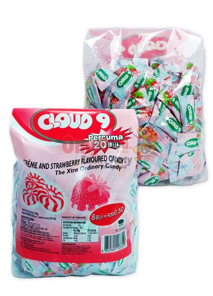 Loose Pack 320pcs Refill Cloud 9 Candy Crème & Strawberry