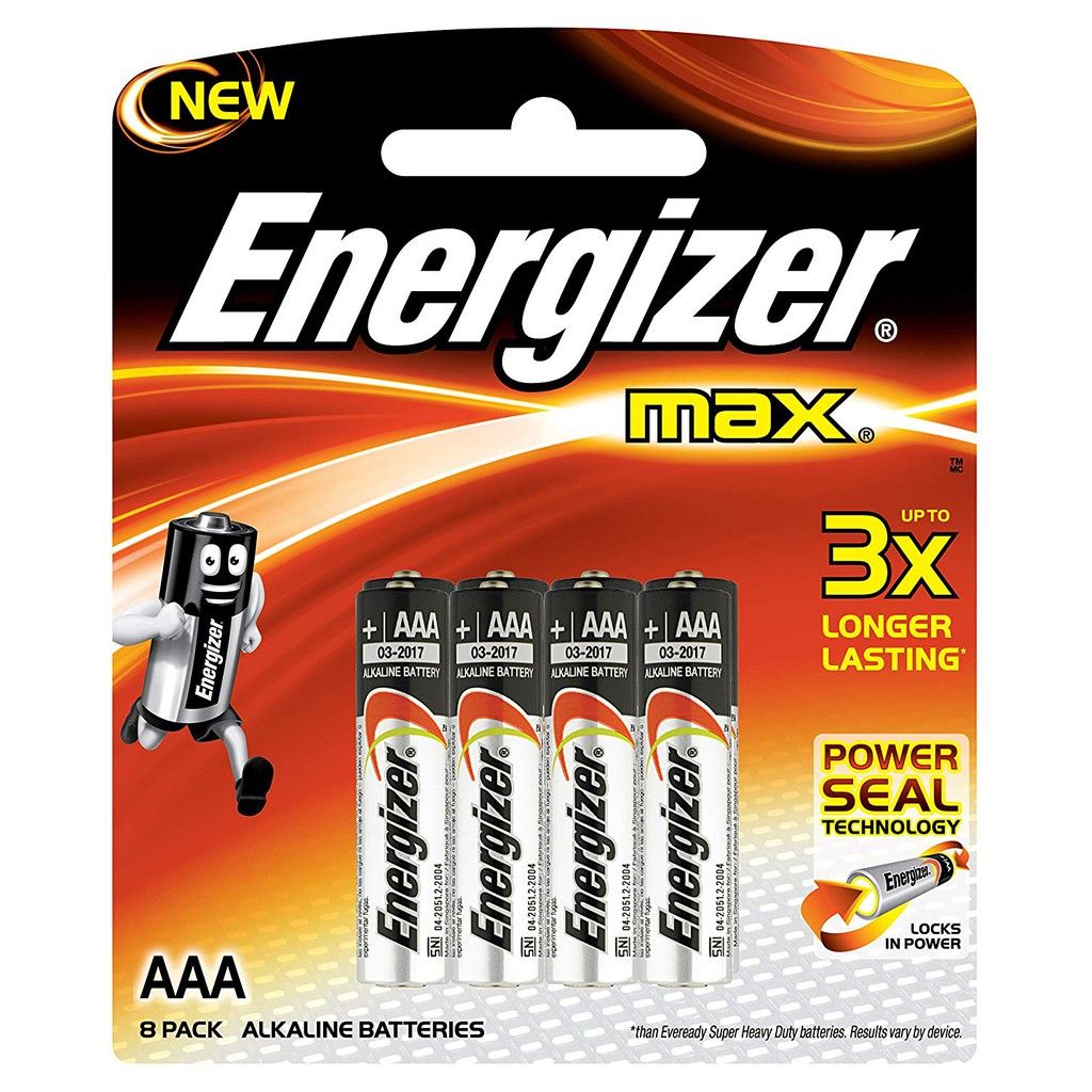 ALKALINE BATTERY SIZE AAA 1.5V (4PCS/CARD), E92BP