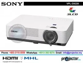 SONY VPL-DX220 XGA 2700 LUMENS PROJECTOR