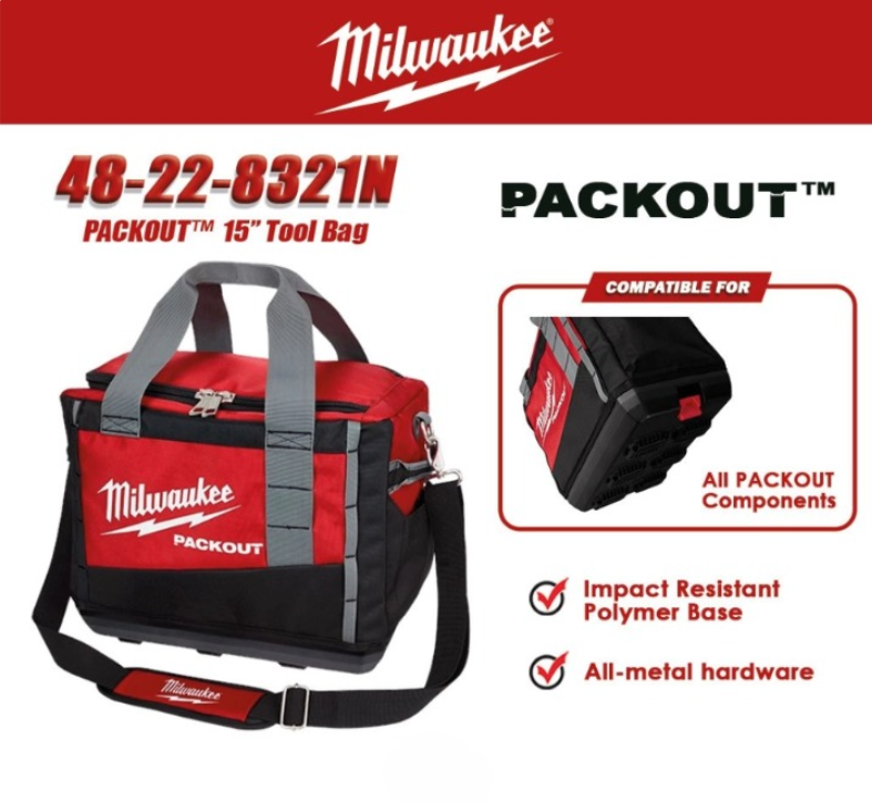 MILWAUKEE 48-22-8321N 15'' PACKOUT TOOL BAG