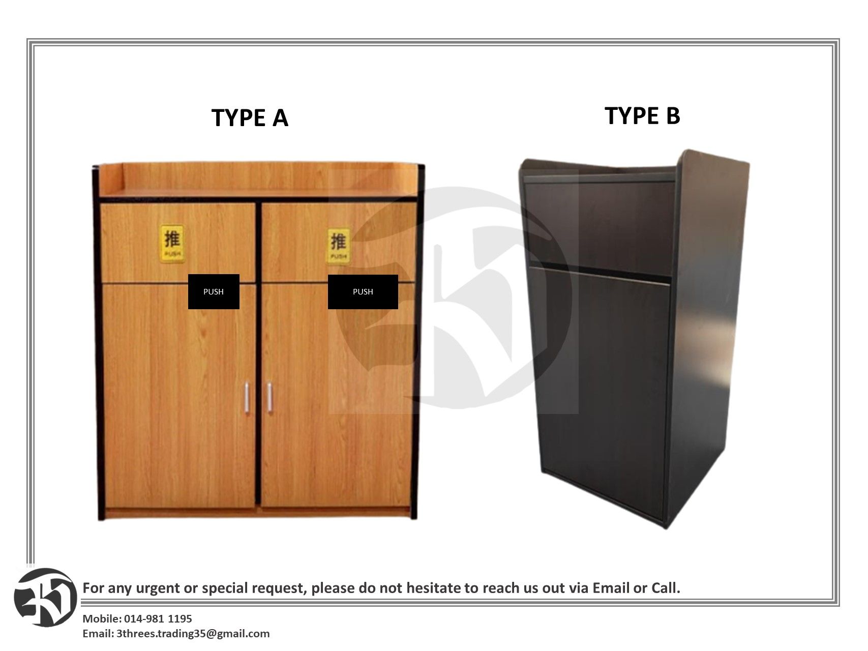 RESTAURANTS TRASH CABINET