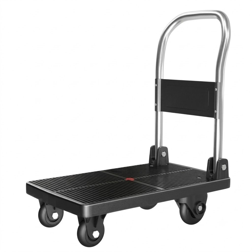 METAL FOLDABLE METAL TROLLEY 60 X 40CM