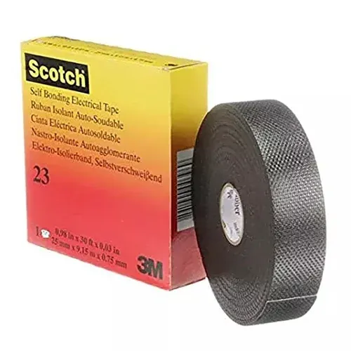 3M 23 Scotch Rubber Splicing Tape 19mm X 9.1m Black [XE009010465] 2009229