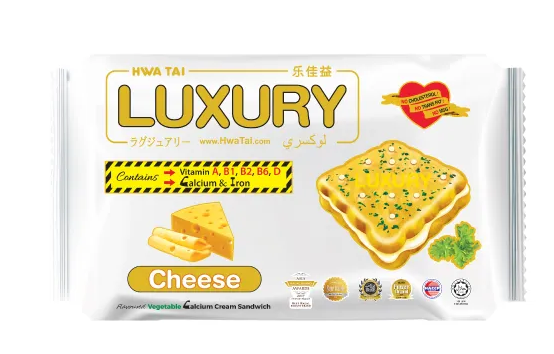 LUXURY Cheese Flavoured Vegetable Calcium Cream Sandwich 200g