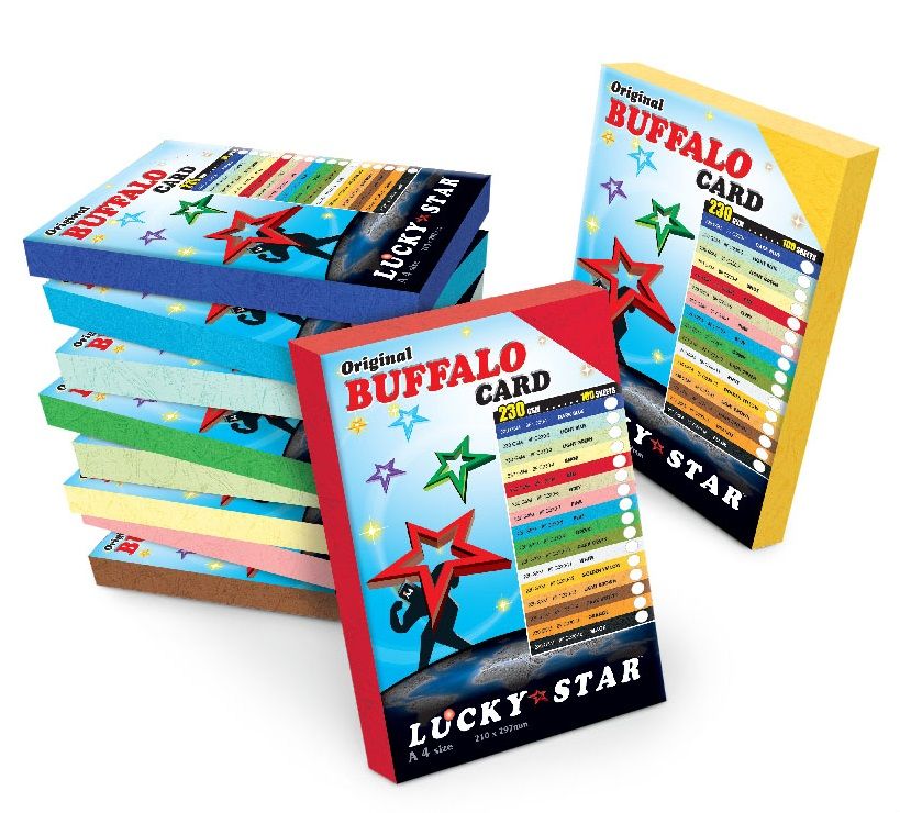 A4 Buffalo Card / Fancy Card 230gsm (Grey Colour) 100sheets / Pack
