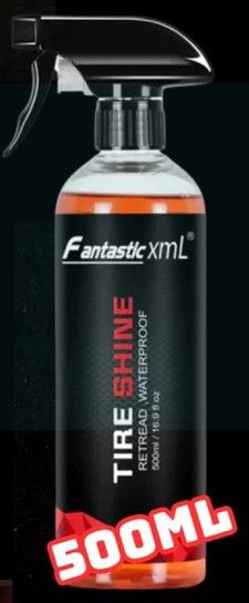 FANTASTIC XML Black Hardware Tyre Wax Tayar Polish Tayar Kilat Pengilat Tayar Kereta Car Tyre Polish Tyre Shine Spray Tire Wax 輪胎 光亮劑