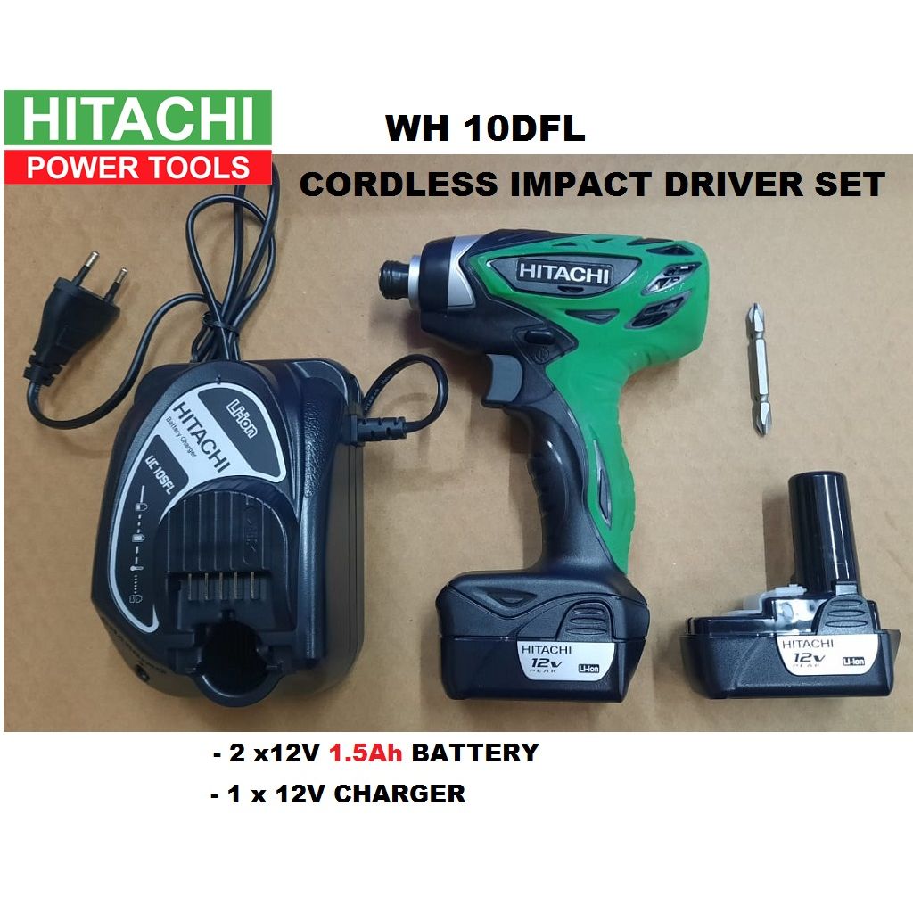 HITACHI WH10DFL 12V CORDLESS IMPACT DRIVER