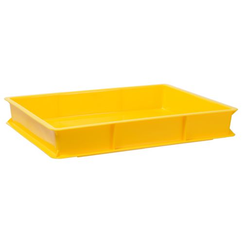 * Stackable Plastic Food Grade Tray / Bread,Cake,Bakery Tray (Yellow)