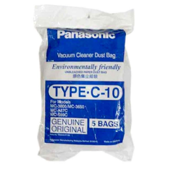 Genuine Malaysia Panasonic Product - Panasonic TYPE C-10 VACUUM CLEANER BAGS (5 PCS) YMC94K-FF000