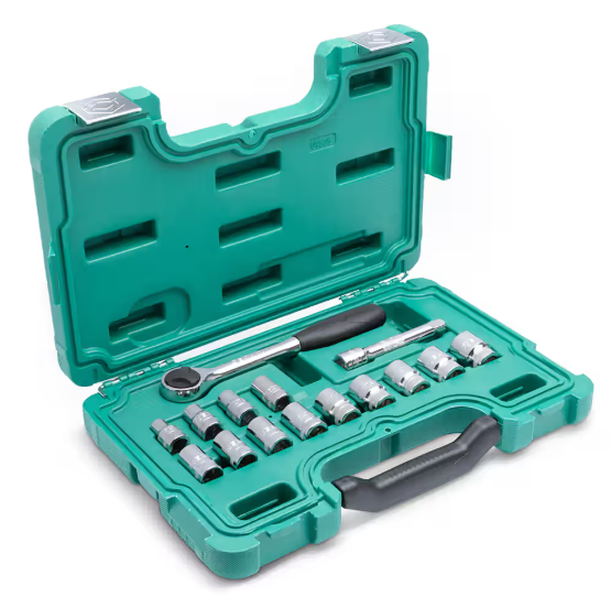 Sata 15PC 1/2”DR SOCKET SET (METRIC)