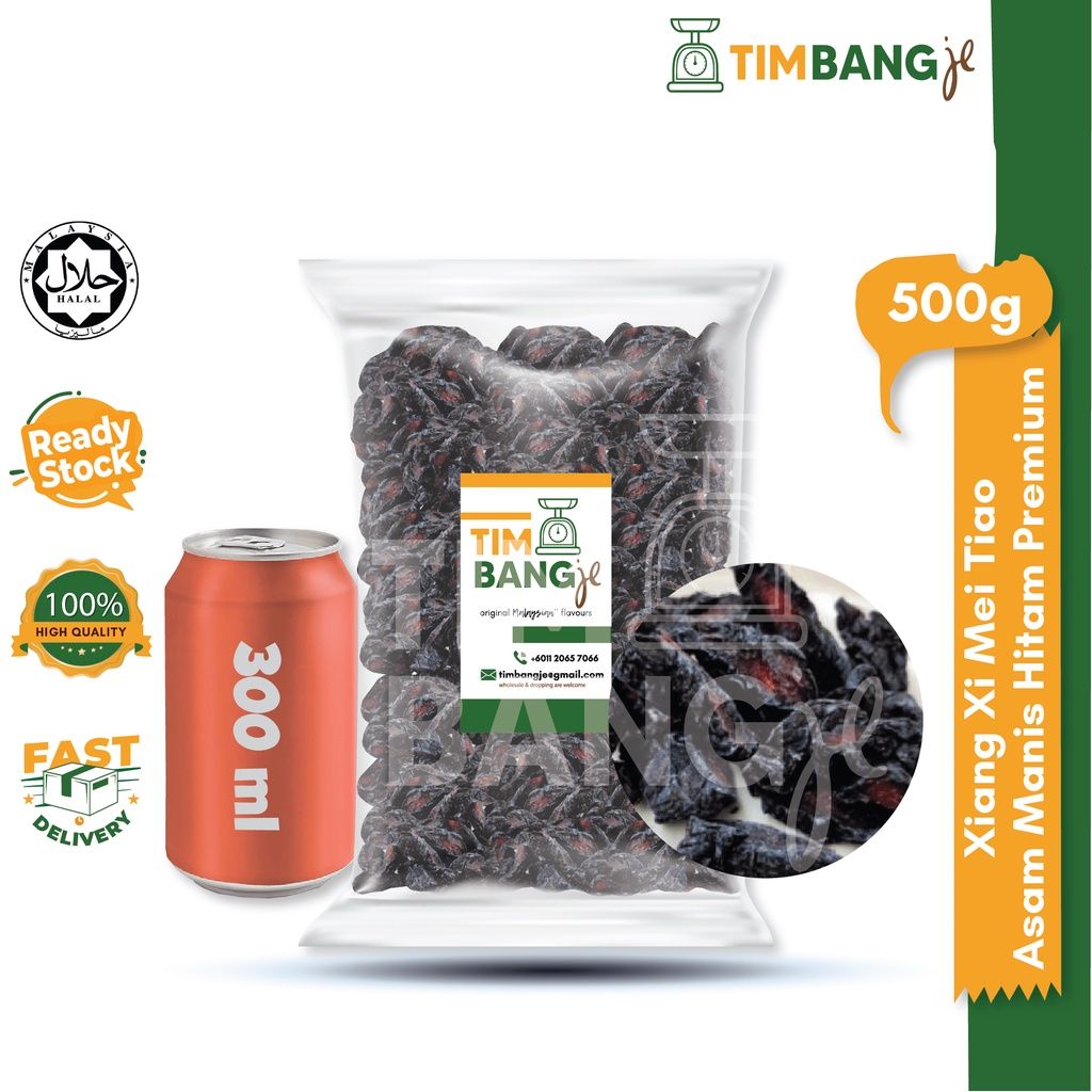 Asam Manis Hitam Xiang Si Mei Tiao 500g per pack
