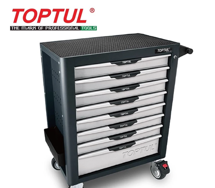TOPTUL 322pcs W/8-Drawer Tool Trolley Mechanical Tool Set GE-32203