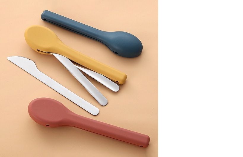 * Stainless Steel Travel Pocket Cutlery Set [5 Pcs]