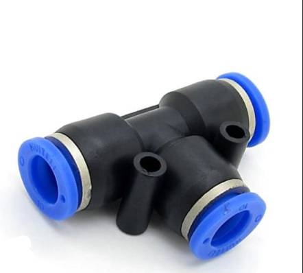 Pnuematik union tee air 8mm
