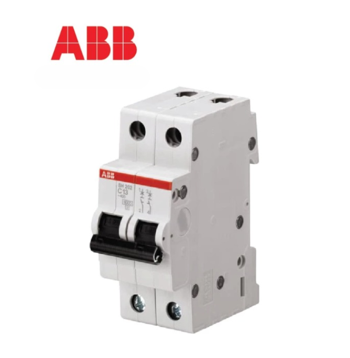 ABB 6KA MCB SH202 6A, 10A, 16A, 20A, 25A, 32A, 40A, 50A, 63A / 2 POLE (2P) (C-CURVE)