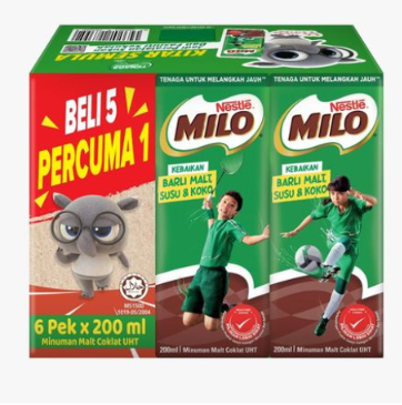 MILO ACT-GO UHT 200MLX6