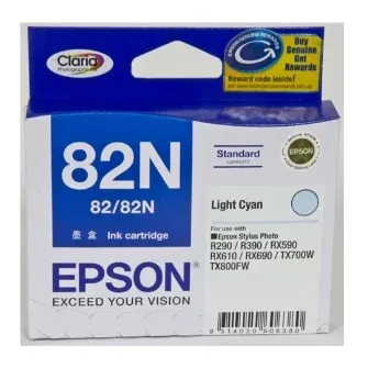 Genuine Malaysia Epson Warranty - EPSON 82N LIGHT CYAN INK C13T112590