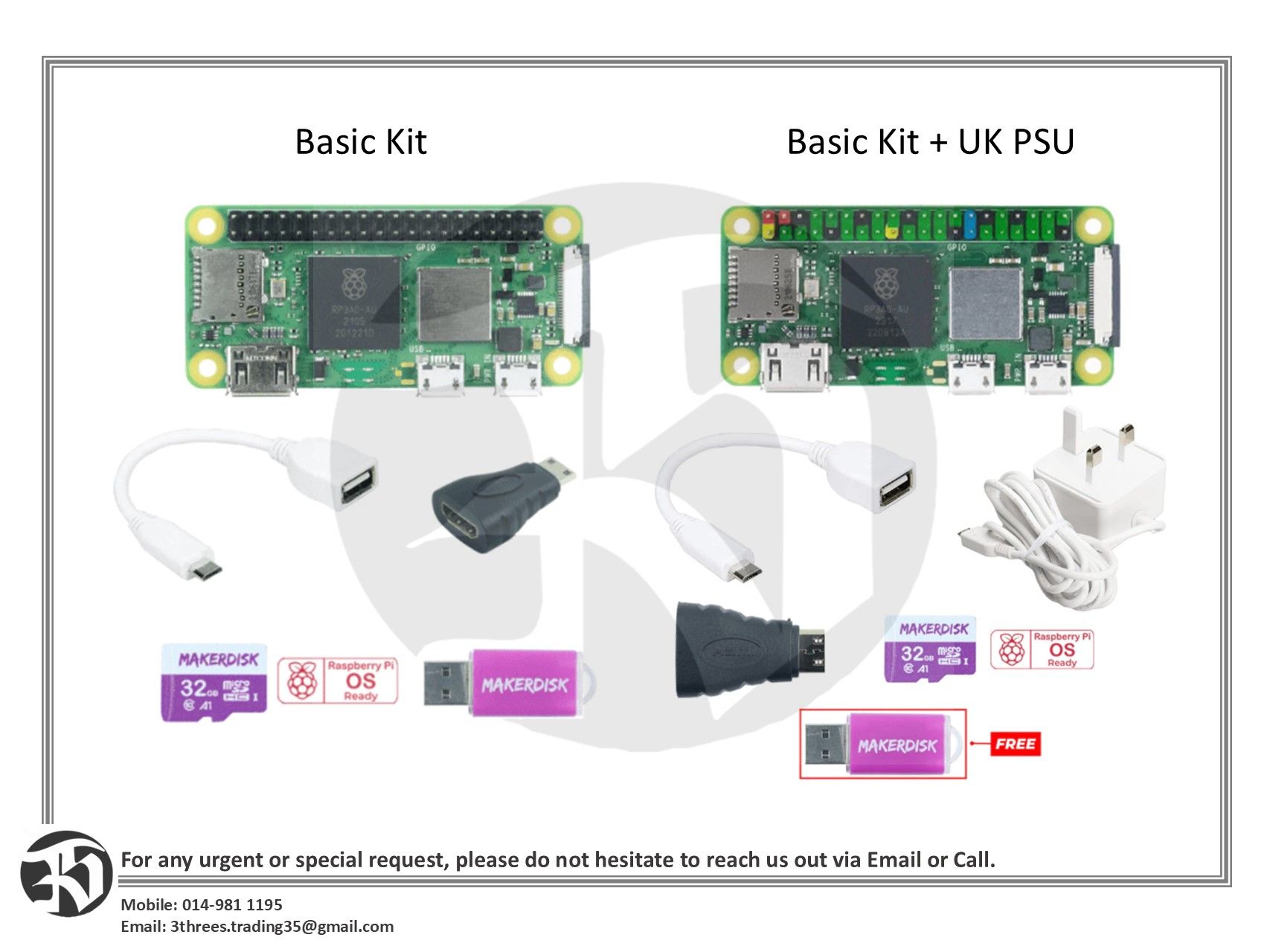 Raspberry Pi Zero 2 WCH Kit