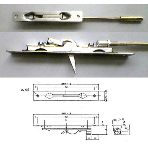 Metech Manual Flush Bolt (FB1)