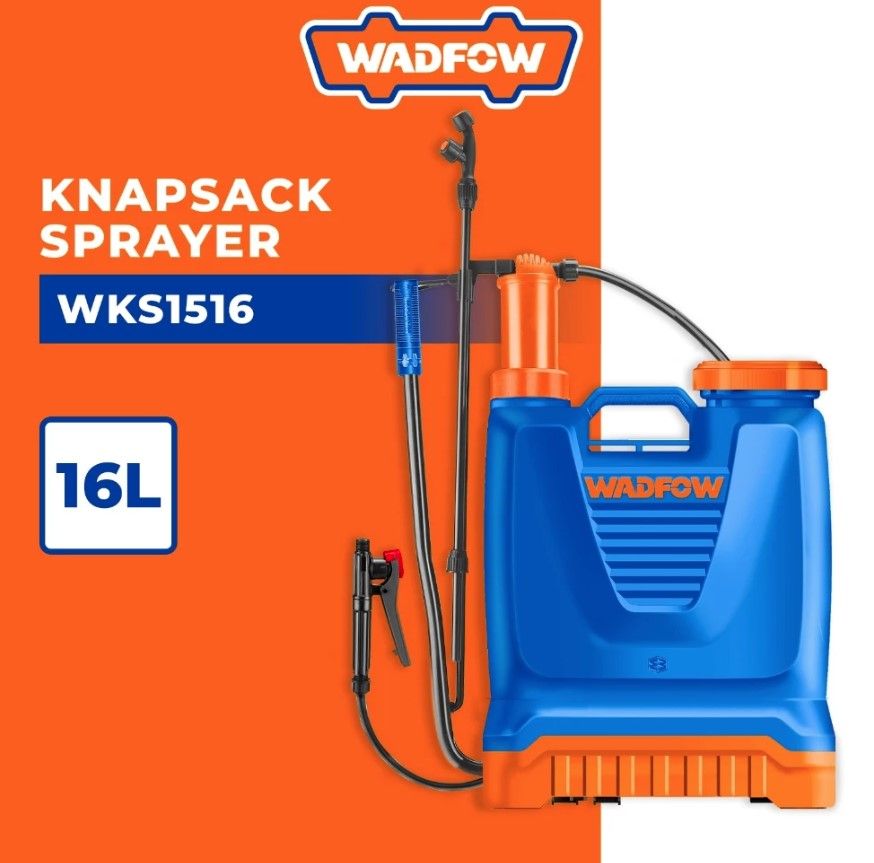 WADFOW KNAPSACK SPRAYER FIBERGLASS LANCE WITH ADJUSTABLE NOZZLE JET & MIST (16L) WKS1516