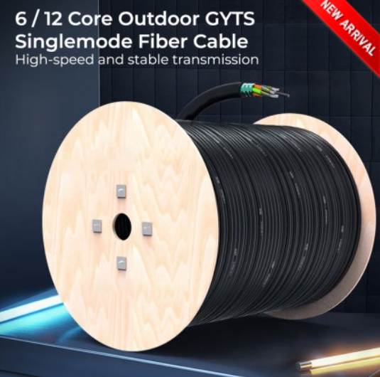 6 / 12 CORE OUTDOOR GYTS SINGLEMODE FIBER OPTIC CABLE 1 METER
