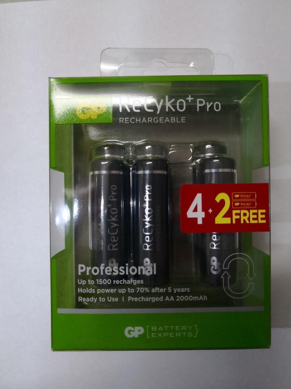 GP Recyko Pro Rechargeable Battery AA 2000 mah