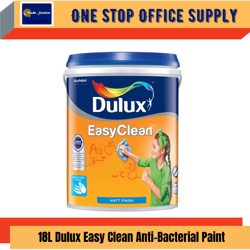Dulux Easy Clean Anti-Bacterial Paint - 18L (Matt)