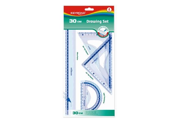 KEYROAD DRAWING SET 30 CM / 4PCS