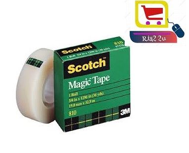 3M Scotch Invisible Adhesive Magic Tape 810 RTSB 19mm x 33m