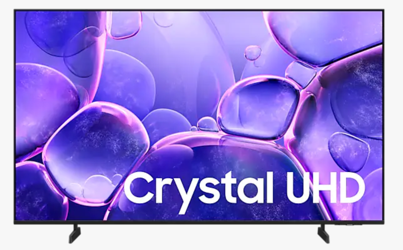 Samsung UHD Smart TV 43" 4K HDR 2025 Model Built-in Netflix YouTube Disney+ HDMI USB UA43U8000FKXXM c/w Wall Bracket