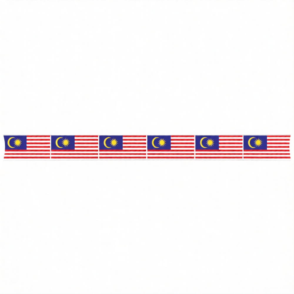 BENDERA MALAYSIA SAIZ BESAR / JALUR GEMILANG KAIN RENTANG (10 m x 0.9 m)