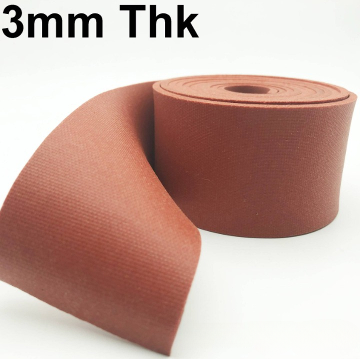 RED SILICONE SPONGE STRIP ROUGH SURFACE 3MM THICK