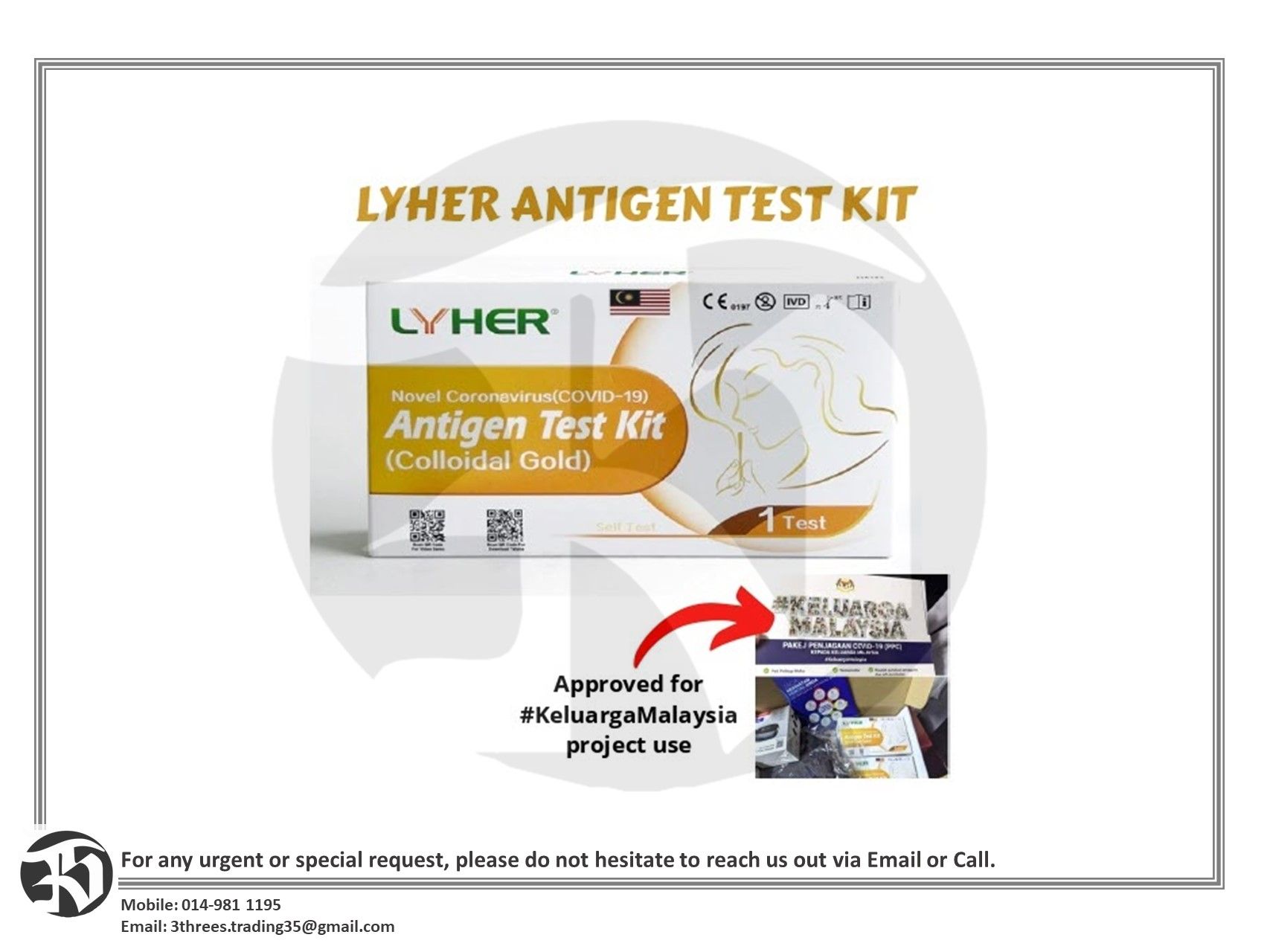 SSST Lyher Covid Saliva Test Kit 2 in 1