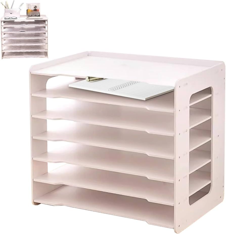 A4 CHEVRON BOARD PVC DOCUMENT TRAY / 5 LAYERS / 7 LAYERS / PAPER TRAY / DOCUMENT RACK / DESKTOP PAPER ORGANIZER / OFFICE STORAGE/ RAK KERTAS